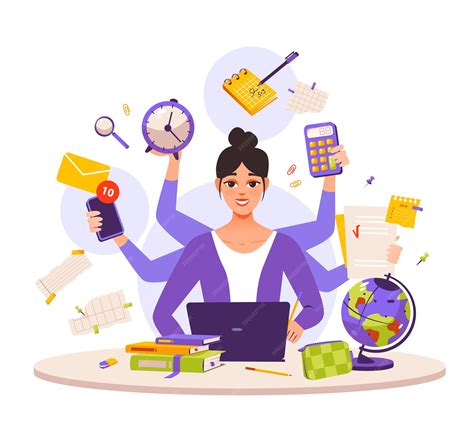 Free Clipart Busy Office Woman