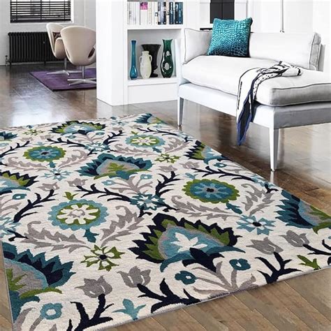 Buy Firoz and Brothers f & b Rugs Hand Made Carpets for Living Room ...