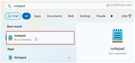 Image result for How to Open Notepad in Windows 11