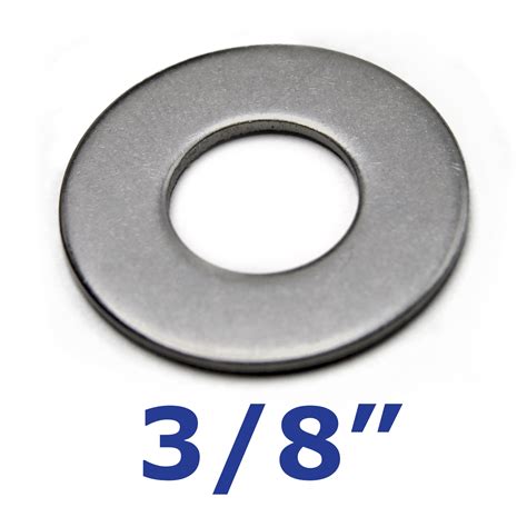 Stainless Steel Flat Washer 3/8 inch for Trailer Bolts and U