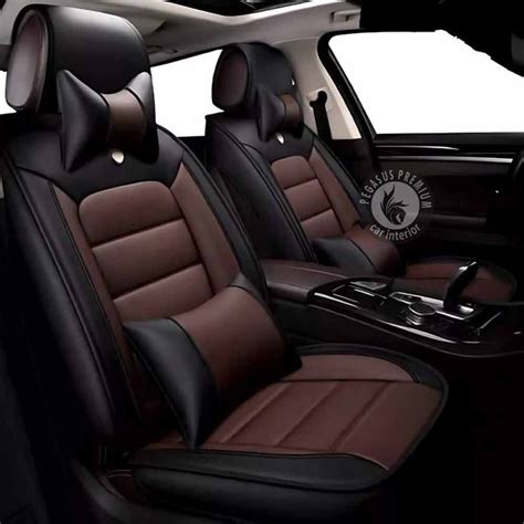 MG Windsor Seat Cover in Black Brown Pegasus Premium – Car Shala