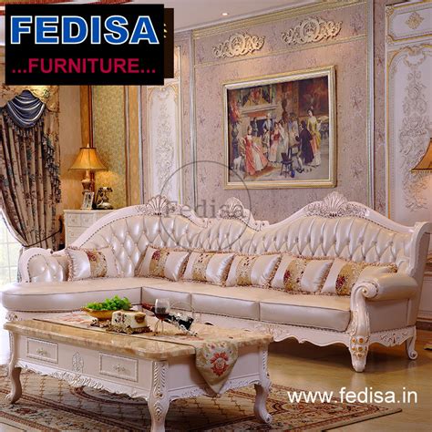 Classical Luxury l shape sofa, l shaped leatherette sofa 6 seater sofa