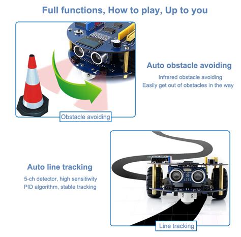 AlphaBot2 robot building kit for Arduino (no Arduino controller) at MG ...