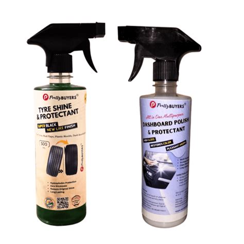 PrettyBUYERS Tyre Shine and Protectant & Dashboard Polish and ...