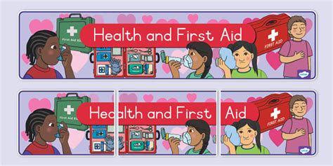 Health and First Aid Display Banner