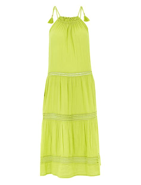 Buy Cotton Rich Midi Slip Beach Dress at Marks & Spencer