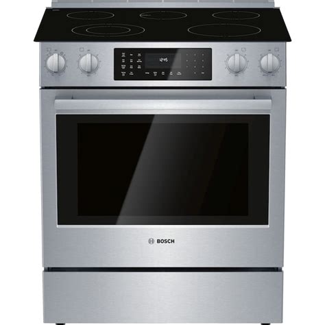 Bosch 800 Series 30-in Glass Top 5 Burners 4.6-cu ft Self-Cleaning ...