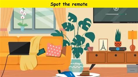 Only 3% attentive people can spot the hidden remote in the living room ...