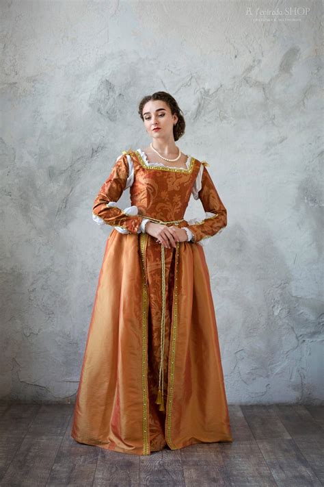 15th Century Italian Renaissance Gown - Borgia Style Medieval Dress for ...