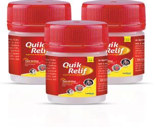 Quik Relif Herbal Balm | 100% Ayurvedic Relief for Cold, Headache ...