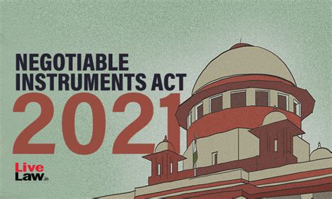 2021 Supreme Court Digest On Negotiable Instruments Act