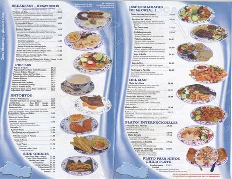 Menu at La Roca restaurant, Houston, Bissonnet St