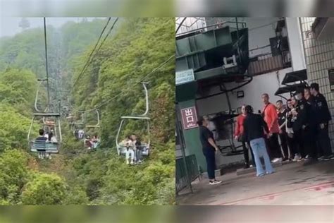 老人私自闯索道，致岳麓山缆车临时停运：多名游客被挂在半空中