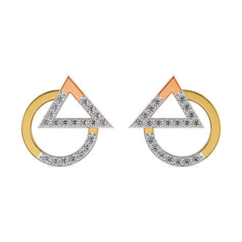 Buy Modern Lab Grown Diamond Duo Earrings - 100% Certified Diamond – Emori