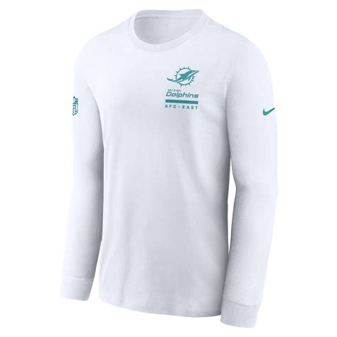 Nike White Miami Dolphins Long Sleeve Shirts. Nike.com