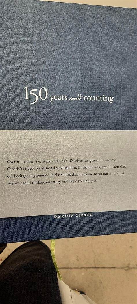 What I found at goodwill for 3.29 a history of Deloitte Canada : r/Accounting