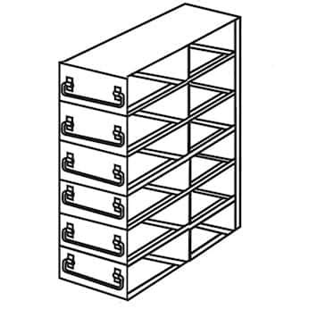 Cole-Parmer Upright Freezer Drawer Rack for Standard 2" Boxes, 2 x 6 ...
