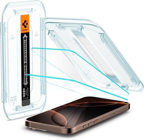 Spigen EZ Fit Tempered Glass Screen Protector Guard For iPhone 16 Pro ...