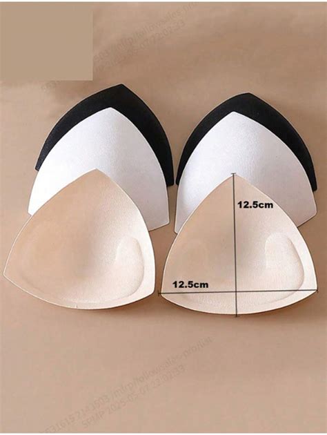 1pc Triangle Sponge Padded Insert For Swimwear Bras, Thin Breathable ...