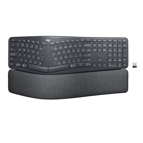 Logitech ERGO K860 Wireless Ergonomic Split Keyboard â€œ Wrist Rest, N ...