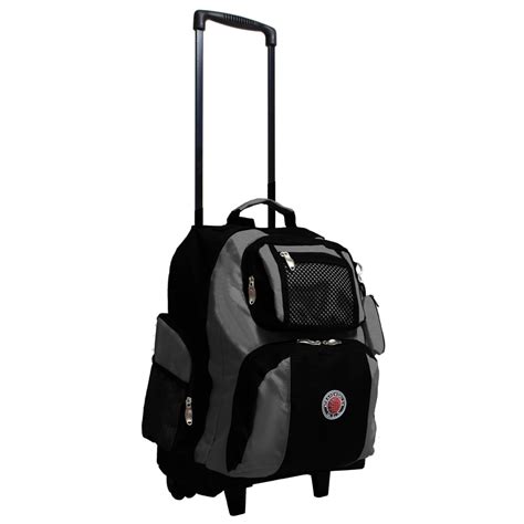 Rolling Backpack Carry On - 22 Inch Travel Backpack with Wheels ...