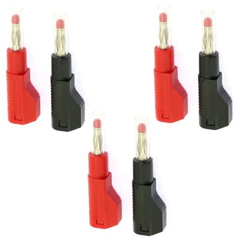 RuiLing 6PCS 4mm Banana Plug Connector Male Retractable Sheath ...