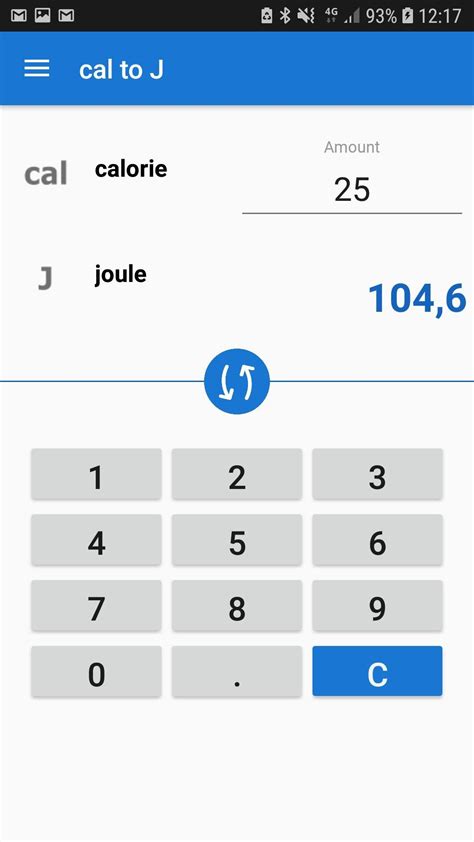 calories to joules APK 1.0.1 pour Android Gratuit télécharger