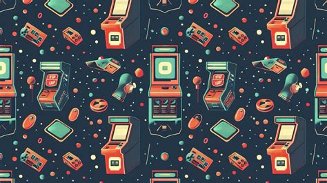 Arcade pattern wallpaper | Premium AI-generated image