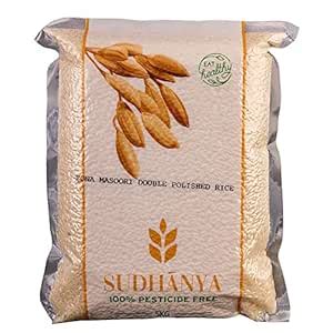Sudhanya Sona Masoori Double Polished Rice, 5Kg | Highly Nutritious ...