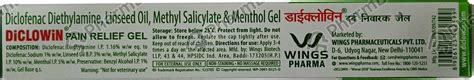 Buy Diclowin Pain Relife Tube Of 35gm Gel Online at Flat 15% OFF ...