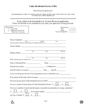 AK VRS Rental Housing Application Form 2022-2026 - Fill and Sign ...