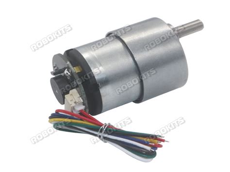 Rhino GB37 12V 180RPM 3.5Kgcm DC Geared Encoder Servo Motor Rhino GB37 ...