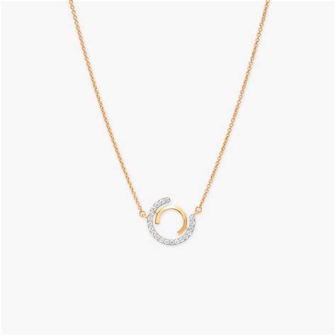 Radiant Circles Diamond Pendant with Chain
