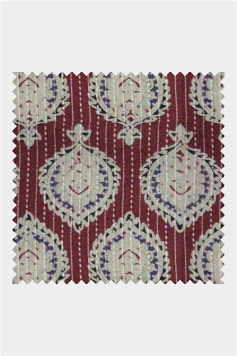 Buy Handcrafted ajrakh screen printed cotton fabric, made by the ...