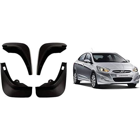 MD MotoDeals Mud Flap for Hyundai Verna Old Model (Set of 4) : Amazon ...