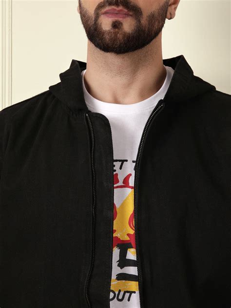 Storm Black Hooded Jacket – Wrogn