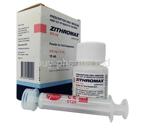 Zitromax Zithromax® 200mg/5mL Suspension 22.5mL