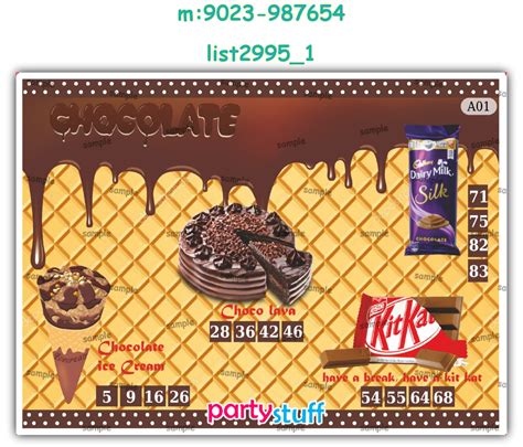 Theme Chocolate Designs - PartyStuff