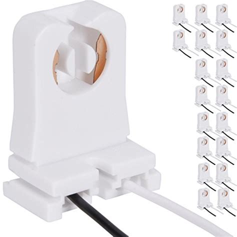 Non-Shunted Turn-Type T8 Lamp Holder JACKYLED 18-Pack UL Socket ...