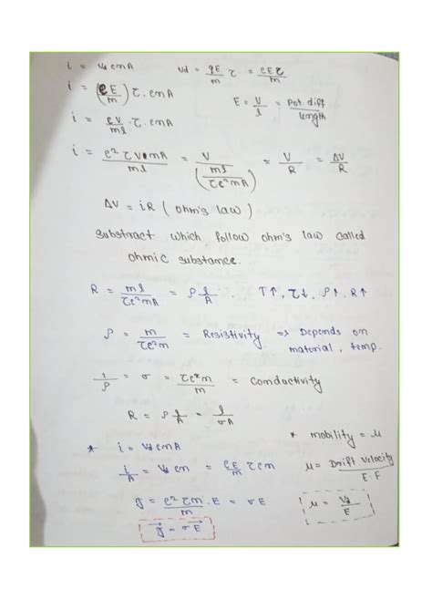 23 - 📘 Description for Current Electricity Notes: These are high ...