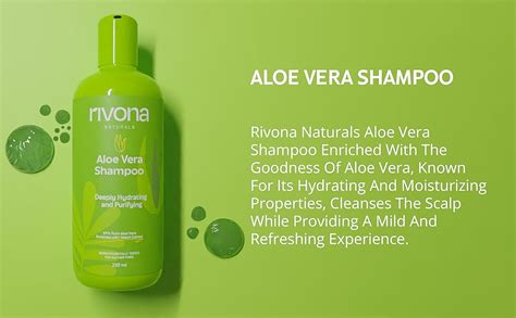 Buy Rivona Naturals Pure Aloe Vera Shampoo, zero chemicals natural ...