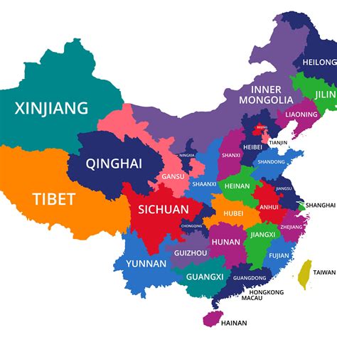 Political Map Of China