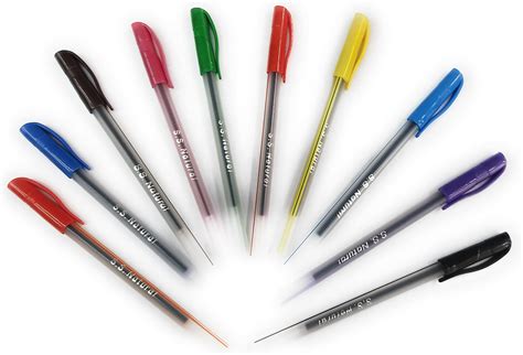 Saino Softek Use and Throw Ball Point Pens (Blue) Pack of 20 Set in 2 ...