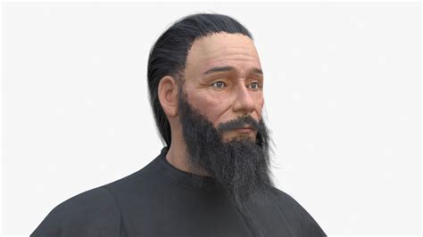 Orthodox Church Monk Wearing Robe Rigged for Maya 3D model | 3D Molier ...