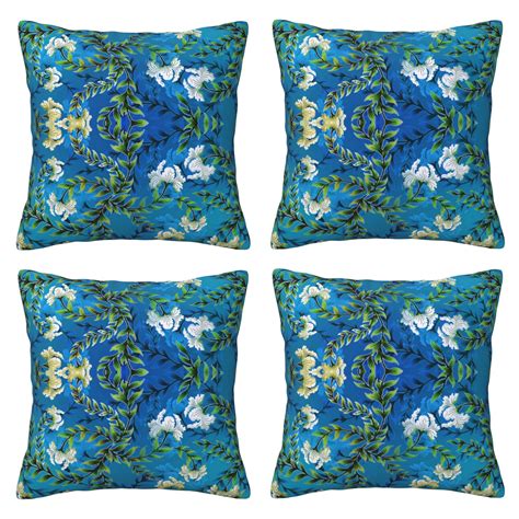 Home Throw Pillow Covers Two Sides Printed floral pattern background Decor Sofa Living Room Bed ...