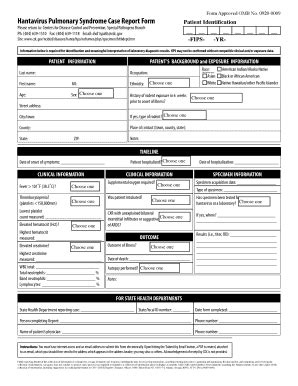 Fillable Online kdheks Hantavirus CDC Report Form Fax Email Print ...