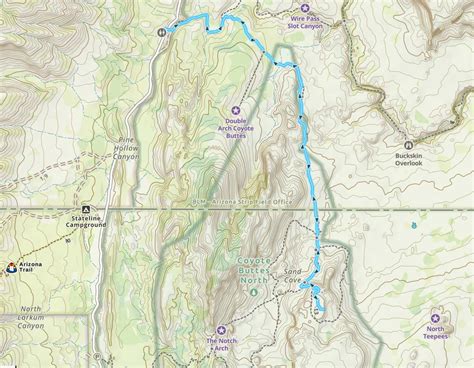 Map Wave Coyote Buttes Arizona The Wave Arizona: Everything You Need