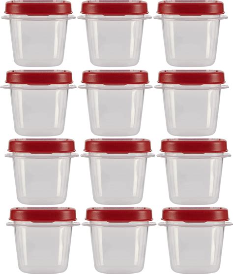 Rubbermaid - Contenedores de almacenamiento de alimentos, práctico, 0.5 ...