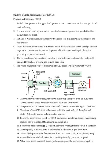 Generators - SCIG and DFIG: Features, Working, and Comparisons - Studocu