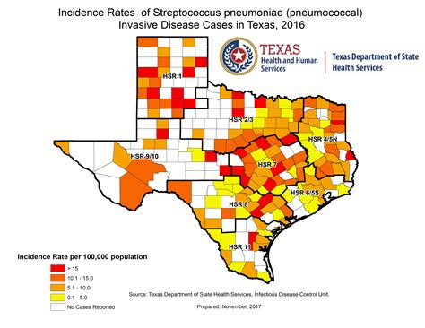 Streptococcus pneumoniae Infection (Pneumococcal Disease) Data | Texas DSHS